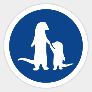 Otter Traffic Signs 5 Sticker